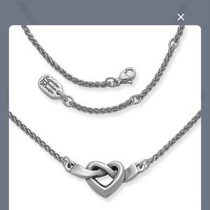 James Avery heart knot necklace